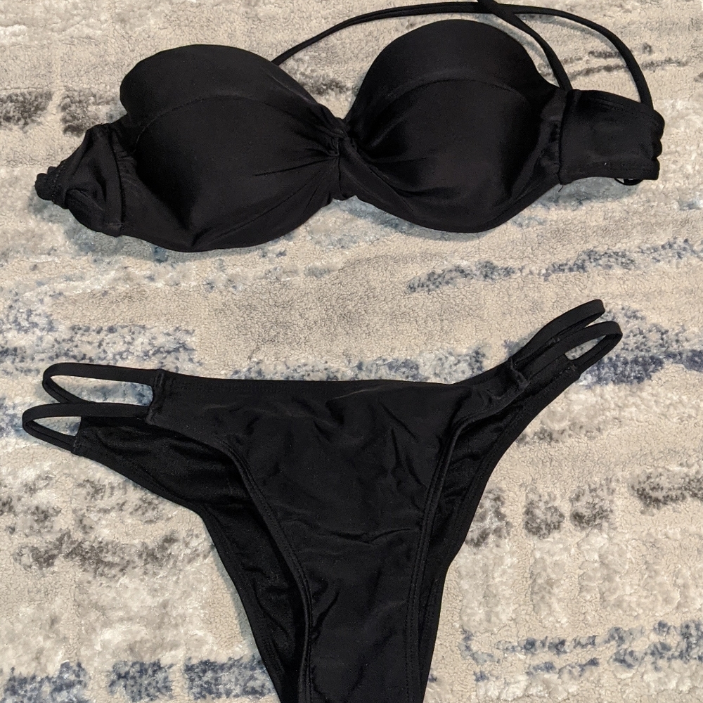 Xhilaration black push-up bikini
